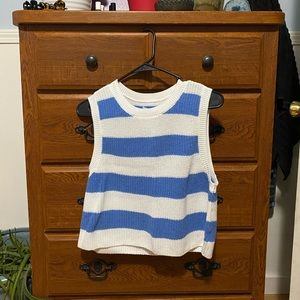 NWT Striped Sweater Vest Tank